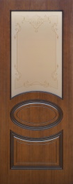 Межкомнатная Дверь Палермо (левш) какао остеклённая - интернет-магазин "Курская Дверная Компания"