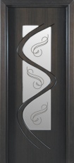 Дверь Вега остекленная венге - интернет-магазин "Курская Дверная Компания"