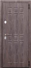 Дверь входная металлическая 2МК-80 Бьянко зеркало(Наруж)